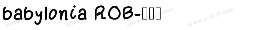 babylonia ROB字体转换